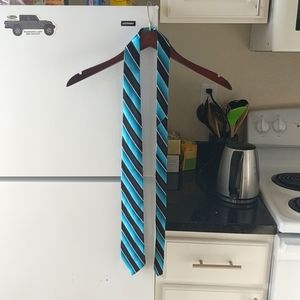 Blue Striped Silk Tie